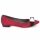 Pantofi Femei Balerin și Balerini cu curea Alberto Gozzi CAMOSCIO RUBINO Rosso