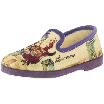 Pantofi Femei Papuci de casă La Maison De L'espadrille MUSIC violet