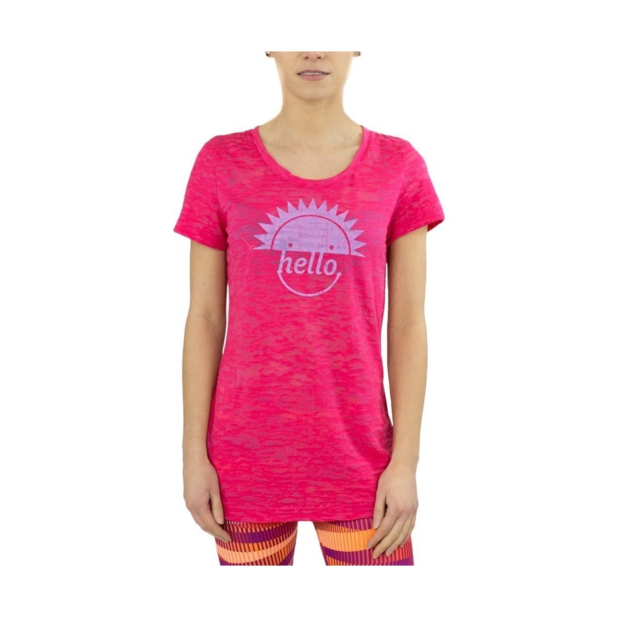 Îmbracaminte Femei Tricouri mânecă scurtă Reebok Sport RH Burnout Tshirt roz