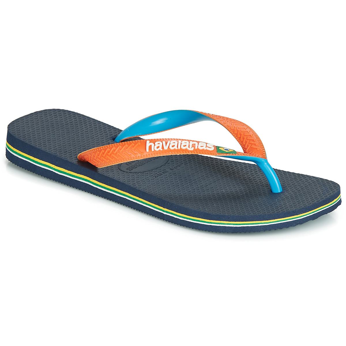Pantofi  Flip-Flops Havaianas BRASIL MIX Albastru / Portocaliu