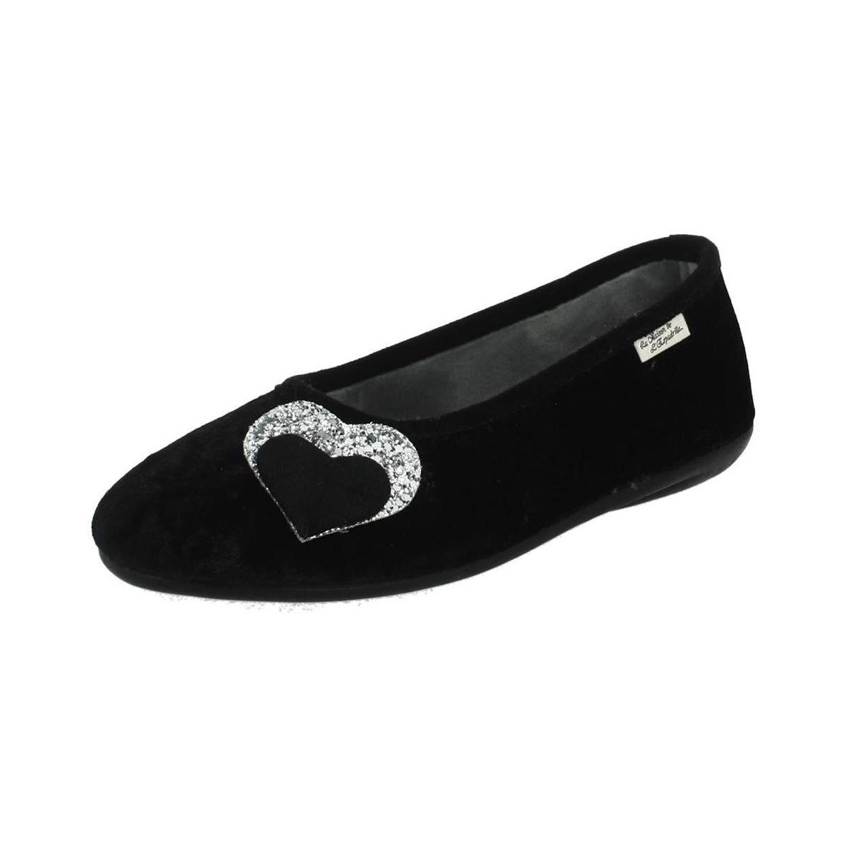 Pantofi Femei Papuci de vară La Maison De L'espadrille COEUR D'ARGENT Negru