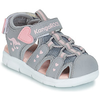 Pantofi Fete Sandale sport Kangaroos K-MINI Gri / Roz
