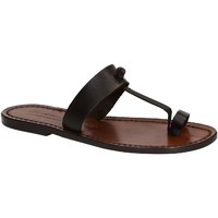 Pantofi Femei  Flip-Flops Gianluca - L'artigiano Del Cuoio 554 D MORO CUOIO Maro