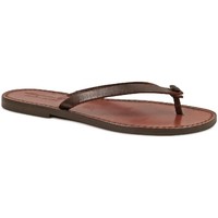 Pantofi Femei  Flip-Flops Gianluca - L'artigiano Del Cuoio 540 D MORO CUOIO Maro