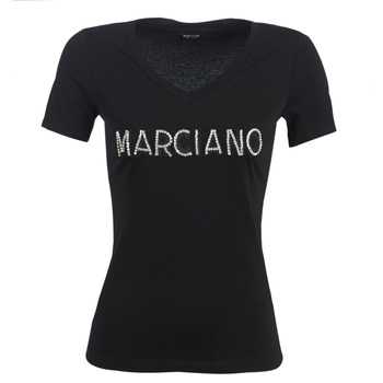 Îmbracaminte Femei Tricouri mânecă scurtă Marciano LOGO PATCH CRYSTAL Negru