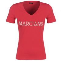 Îmbracaminte Femei Tricouri mânecă scurtă Marciano LOGO PATCH CRYSTAL Roșu