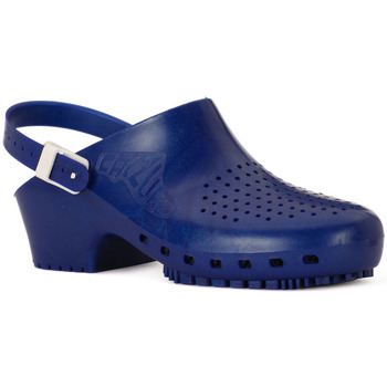 Pantofi Femei Saboti Calzuro S BLU METAL CINTURINO albastru