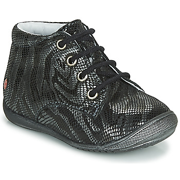 Pantofi Fete Ghete GBB NAOMI Negru / Argintiu