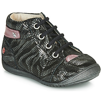 Pantofi Fete Ghete GBB NICOLE Negru / Argintiu