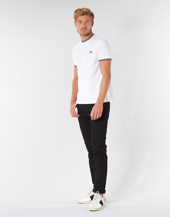 Fred Perry TWIN TIPPED T-SHIRT Alb