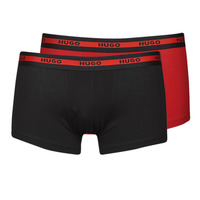 Lenjerie intimă Bărbați Boxeri HUGO TRUNK TWIN PACK X2 Negru / Roșu