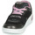 Pantofi Fete Pantofi sport stil gheata Geox J XLED GIRL Negru / Roz / Led