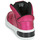 Pantofi Fete Pantofi sport stil gheata Geox J XLED GIRL Roz / Fuchsia / Negru / Led