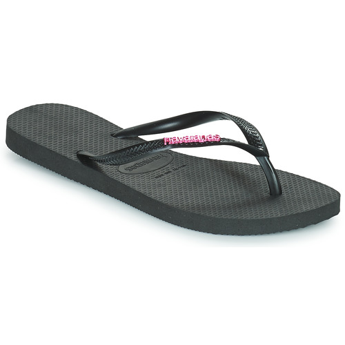 Pantofi Femei  Flip-Flops Havaianas SLIM LOGO METALLIC Negru / Roz