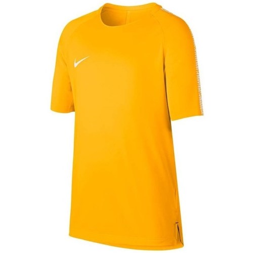 Îmbracaminte Băieți Tricouri mânecă scurtă Nike JR Squad Breathe Top portocaliu