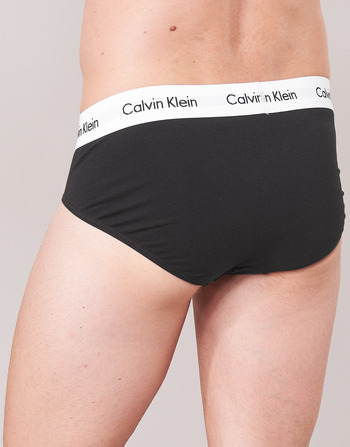 Calvin Klein Jeans COTTON STRECH HIP BREIF X 3 Negru / Alb / Gri / Chiné