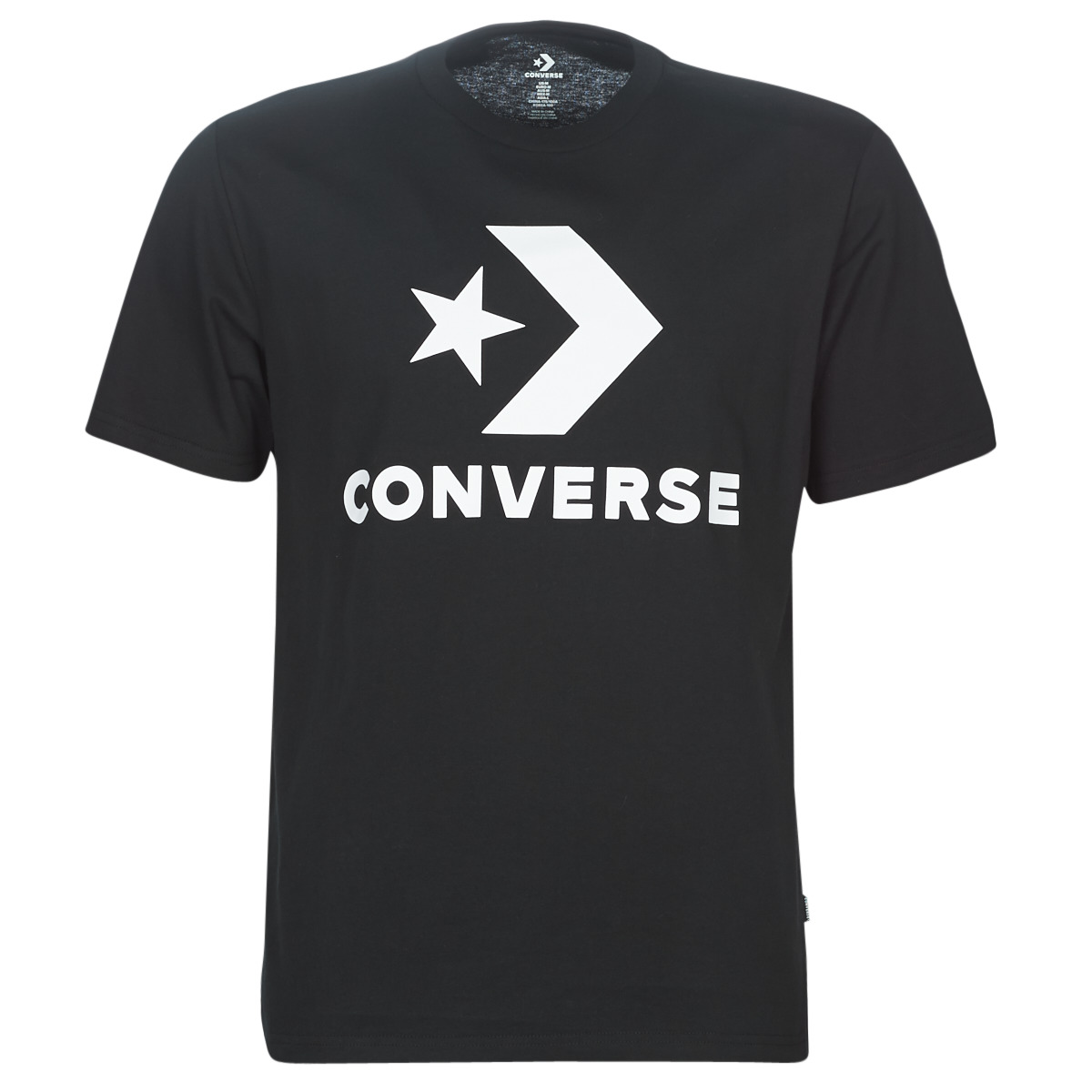 Îmbracaminte Bărbați Tricouri mânecă scurtă Converse STAR CHEVRON Negru