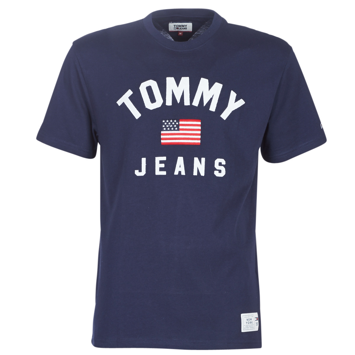 Îmbracaminte Bărbați Tricouri mânecă scurtă Tommy Jeans TJM USA FLAG TEE Albastru
