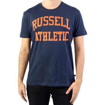 Îmbracaminte Bărbați Tricouri mânecă scurtă Russell Athletic 131040 albastru