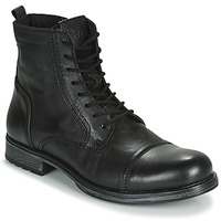 Pantofi Bărbați Ghete Jack & Jones JFW RUSSEL LEATHER Negru