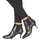 Pantofi Femei Botine Ippon Vintage SILVER LAKE Negru / Argintiu