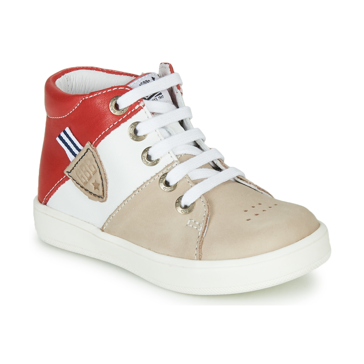 Pantofi Băieți Pantofi sport stil gheata GBB AMOS Bej / Alb / Roșu