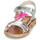 Pantofi Fete Sandale GBB SAPELA Argintiu / Roz
