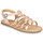Pantofi Fete Sandale Citrouille et Compagnie MAYANA Roz / Auriu