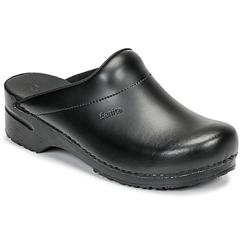 Pantofi Bărbați Saboti Sanita KARL OPEN Negru