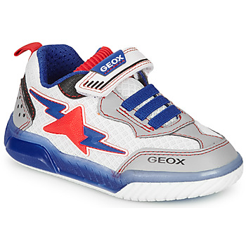 Pantofi Băieți Pantofi sport Casual Geox J INEK BOY Alb / Albastru / Roșu