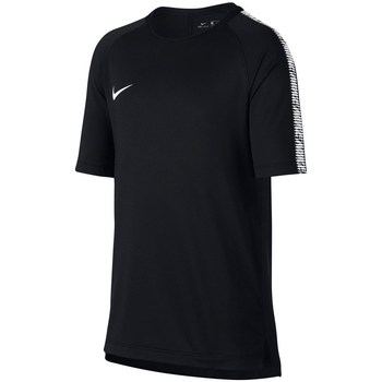 Îmbracaminte Băieți Tricouri mânecă scurtă Nike Breathe Squad Y Negru