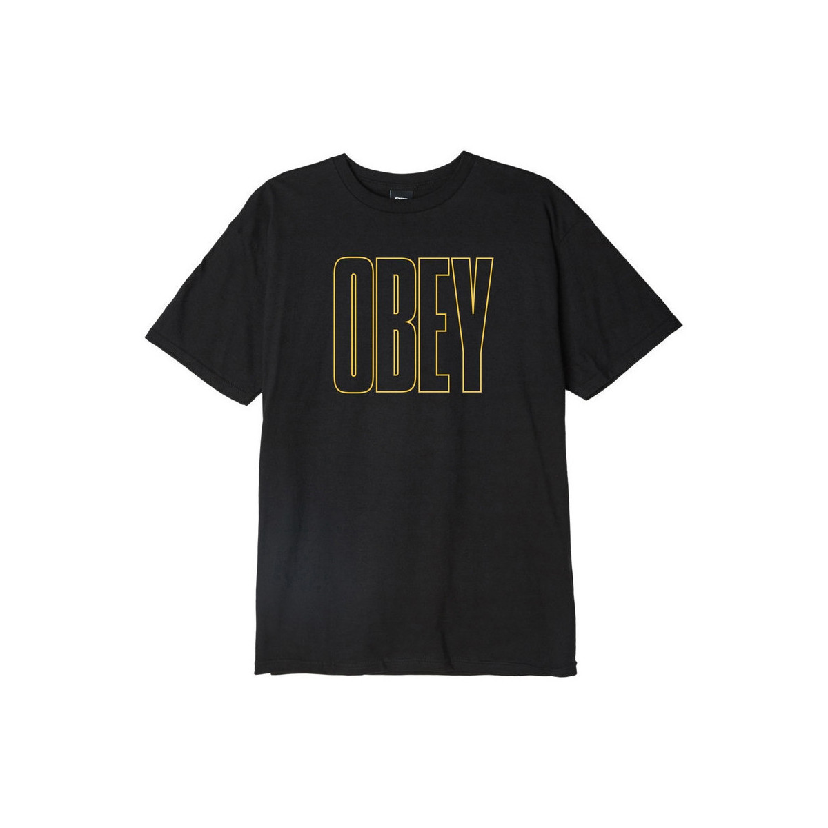 Îmbracaminte Bărbați Tricouri & Tricouri Polo Obey worldwide line Negru