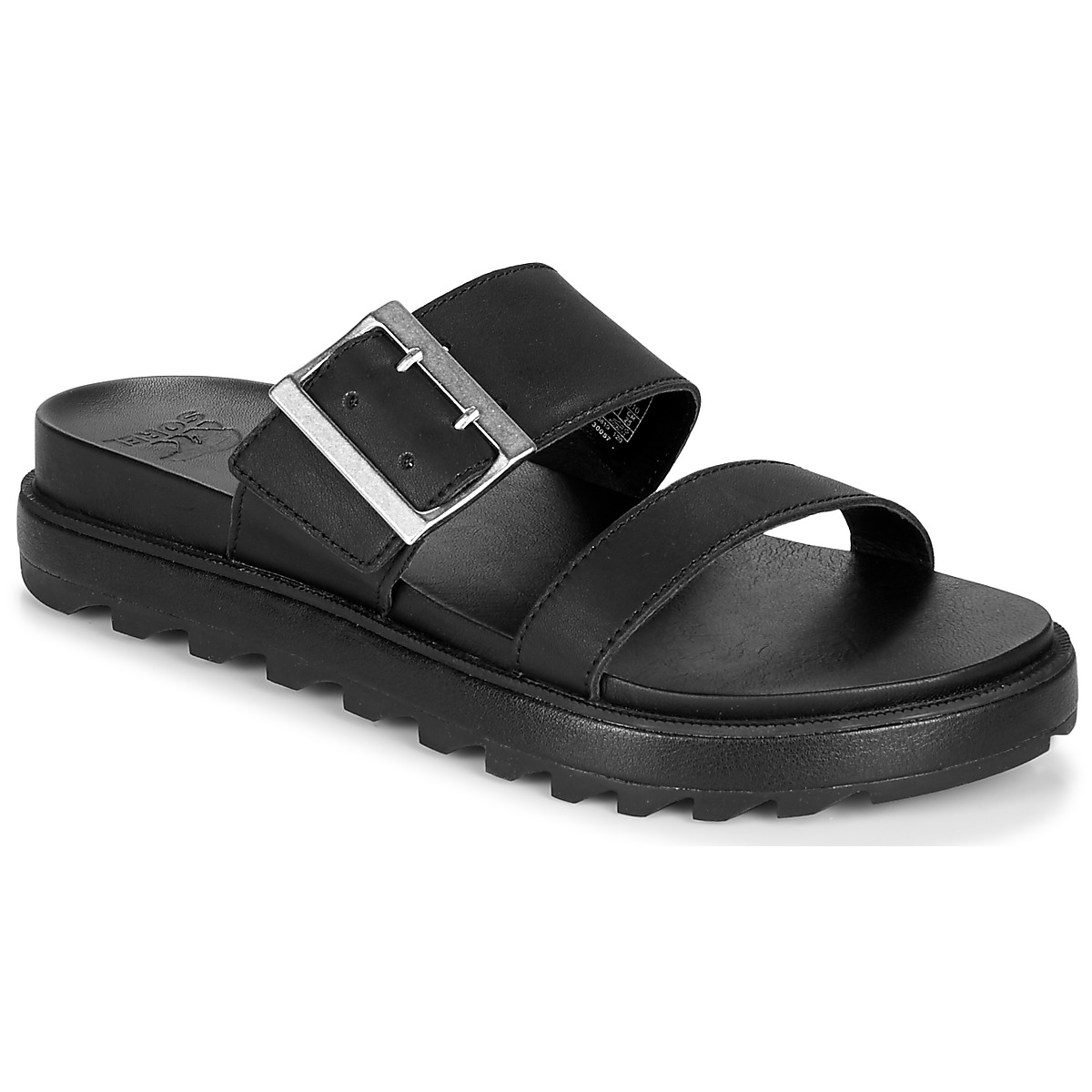 Pantofi Femei Papuci de vară Sorel ROAMING BUCKLE SLIDE Negru