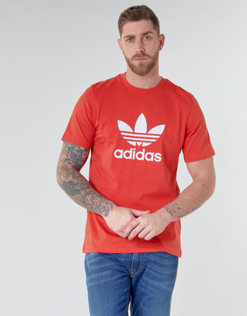 Îmbracaminte Bărbați Tricouri mânecă scurtă adidas Originals TREFOIL T-SHIRT Roșu / Lush