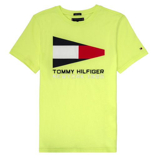 Îmbracaminte Băieți Tricouri mânecă scurtă Tommy Hilfiger KB0KB05628 Galben