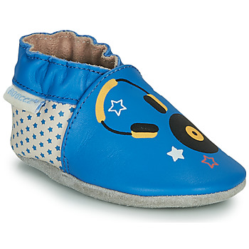 Pantofi Copii Papuci de casă Robeez MUSIC SOUND Albastru / Bej