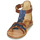 Pantofi Fete Sandale Citrouille et Compagnie GITANOLO Albastru / Camel
