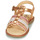 Pantofi Fete Sandale Citrouille et Compagnie GROUFLA Auriu /  colors / Metalizat / Roz