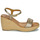 Pantofi Femei Sandale Unisa RITA Auriu / Bronz