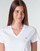Îmbracaminte Femei Tricouri mânecă scurtă Tommy Hilfiger HERITAGE V-NECK TEE Alb