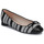 Pantofi Femei Balerin și Balerini cu curea Fericelli MARYA Negru / And / Alb