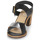 Pantofi Femei Sandale Casual Attitude MILLA Negru / Argintiu