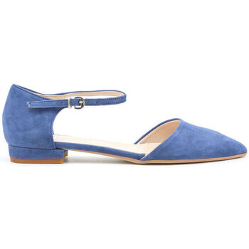 Pantofi Femei Balerin și Balerini cu curea Made In Italia - baciami albastru