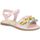 Pantofi Fete Sandale Bibi Shoes Sandale Fete Bibi Fresh Roz Cu Volane Colorate roz