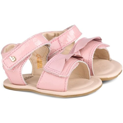 Pantofi Fete Sandale Bibi Shoes Sandale Fetite Bibi Afeto Roz Cu Volan roz