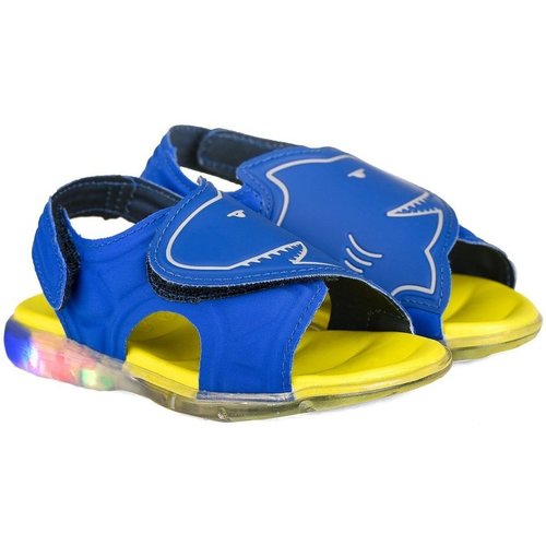 Pantofi Băieți Sandale Bibi Shoes Sandale Baieti Bibi Funny Light Albastre-Rechin albastru