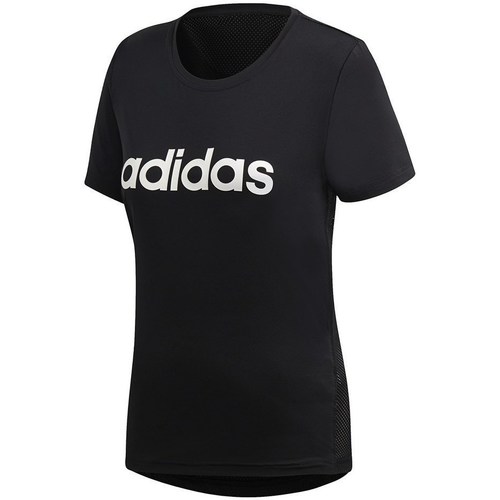 Îmbracaminte Femei Tricouri mânecă scurtă adidas Originals D2M Logo Tee Negru