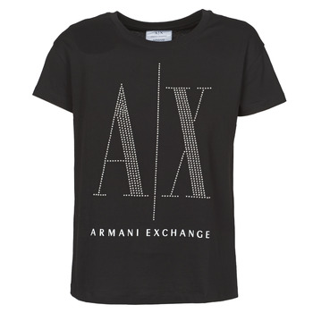 Îmbracaminte Femei Tricouri mânecă scurtă Armani Exchange 8NYTDX Negru