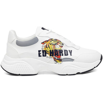 Pantofi Bărbați Sneakers Ed Hardy - Insert runner-tiger-white/multi Alb