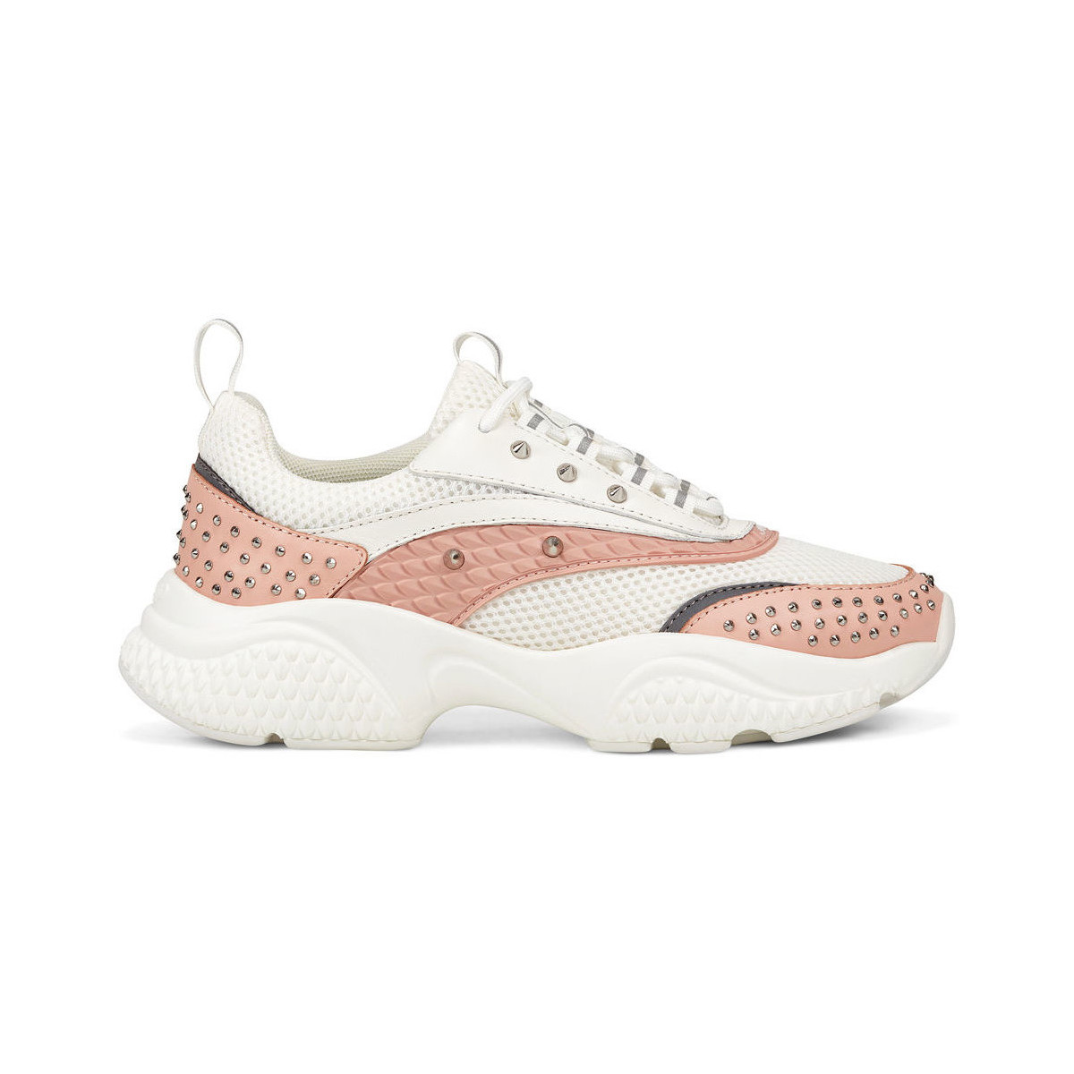 Pantofi Femei Sneakers Ed Hardy Scale runner-stud white/pink roz